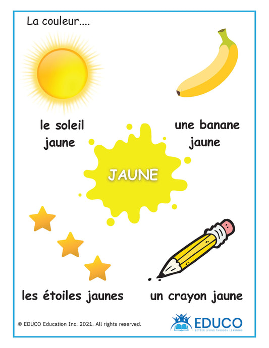 Colours - French Learning Resources (Digital Download)