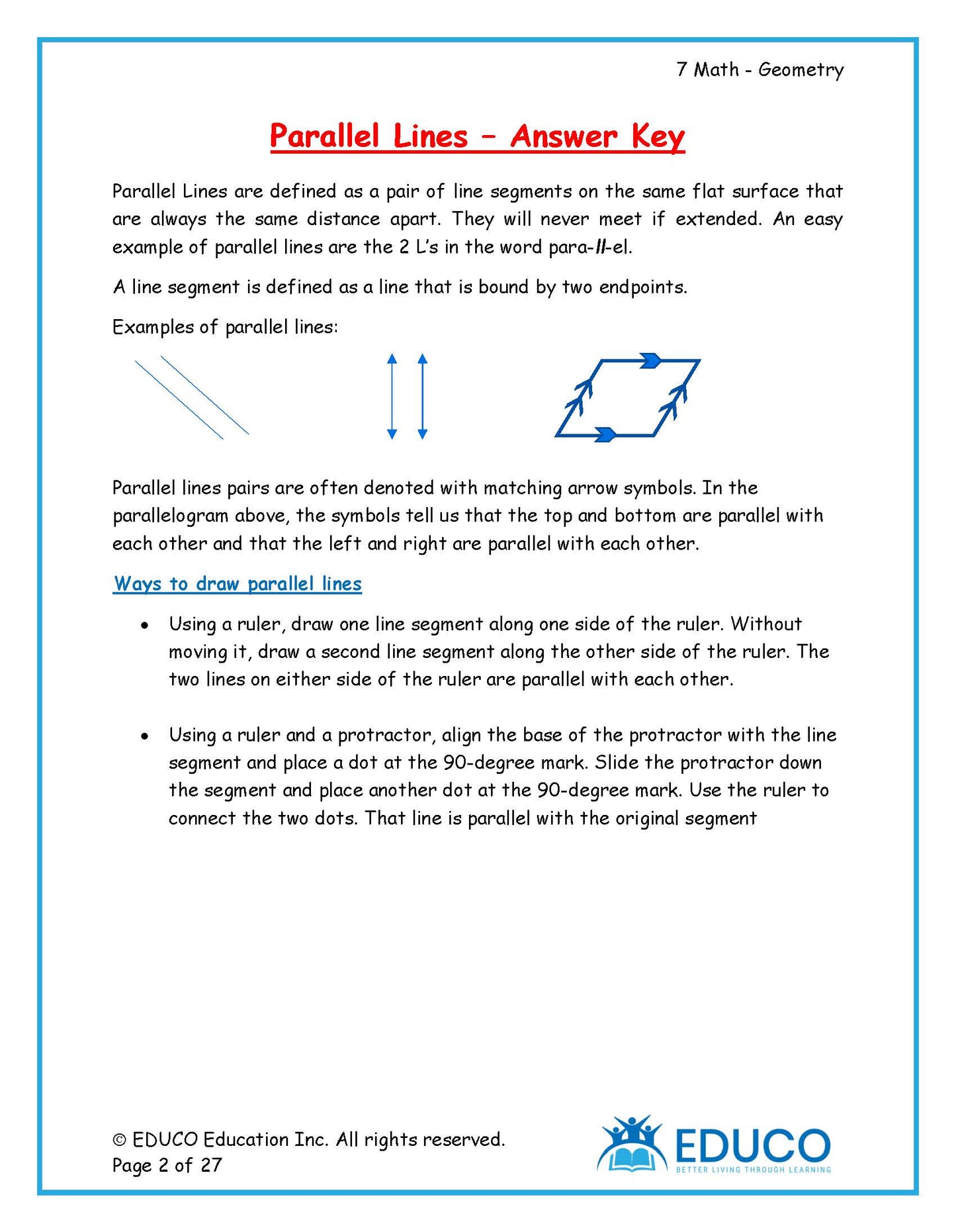 Unit 8: Geometry - Grade 7 Math (Digital Download)