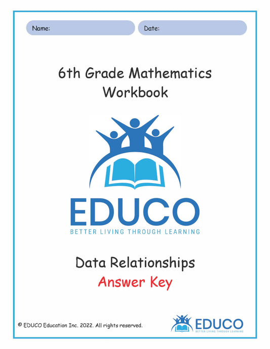 Unit 4: Data Relationships - Grade 6 Math (Digital Download)
