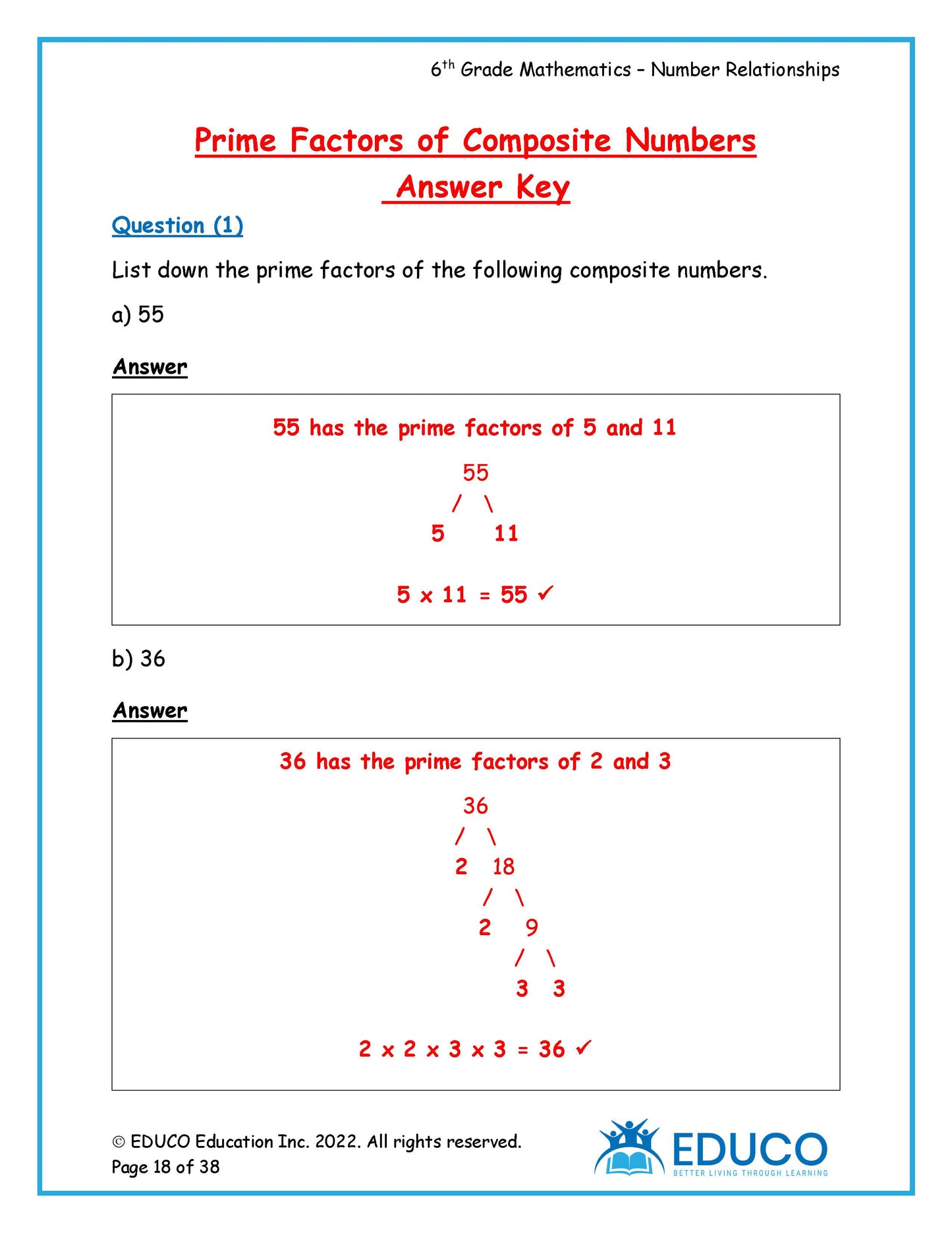 Unit 2: Number Relationships - Grade 6 Math (Digital Download)