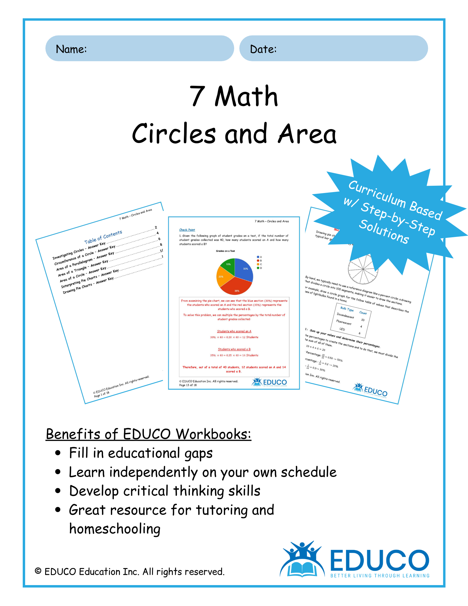 Unit 4: Circles and Area - Grade 7 Math (Digital Download) โ EDUCO ...