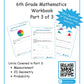 Grade 6 Math Workbook - Part 3 of 3 (Physical Workbook)