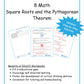 Unit 1: Square Roots and the Pythagorean Theorem - Grade 8 Math (Digital Download)