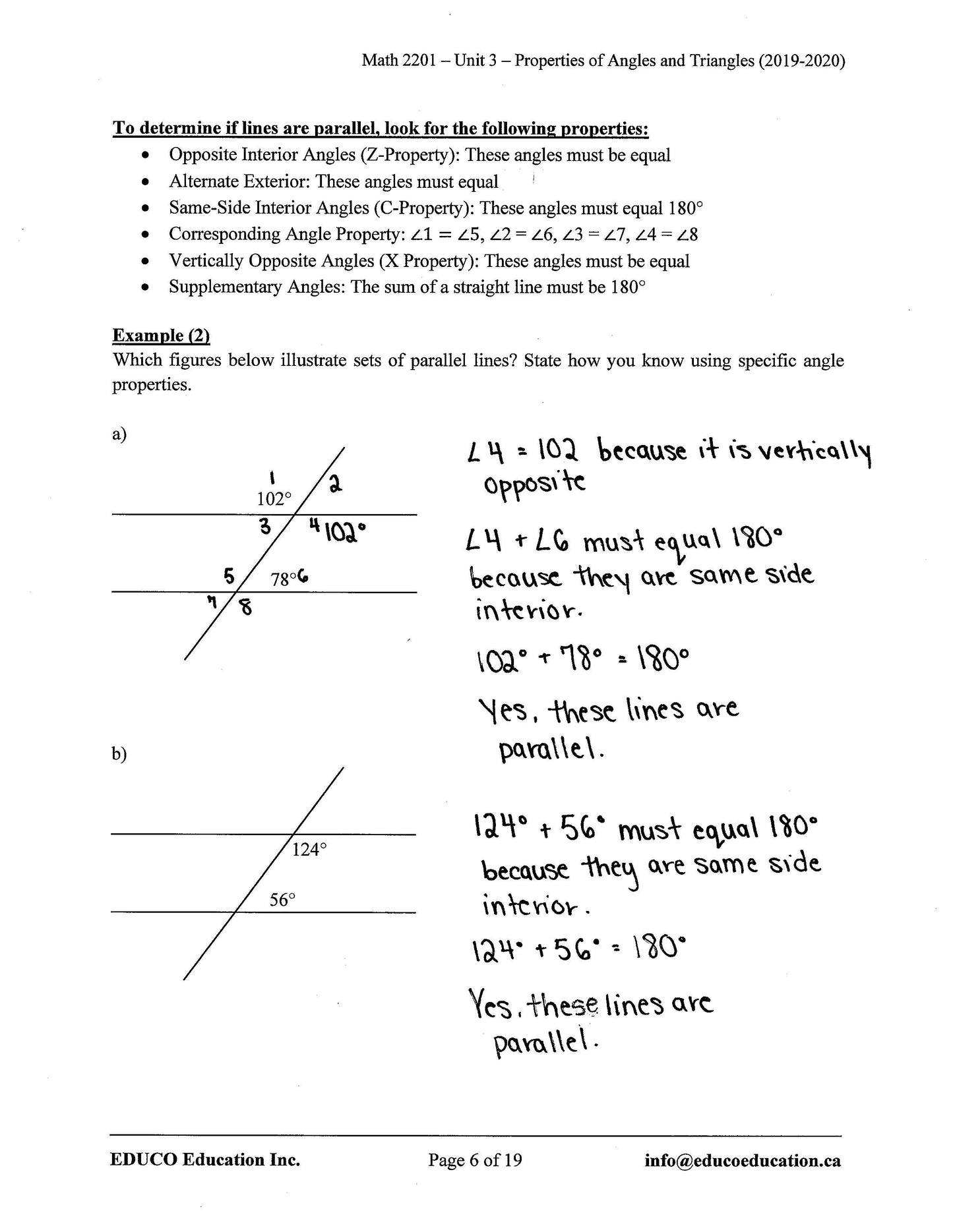 Math 2201 (Physical Workbook)
