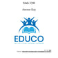 Math 3200 (Physical Workbook)