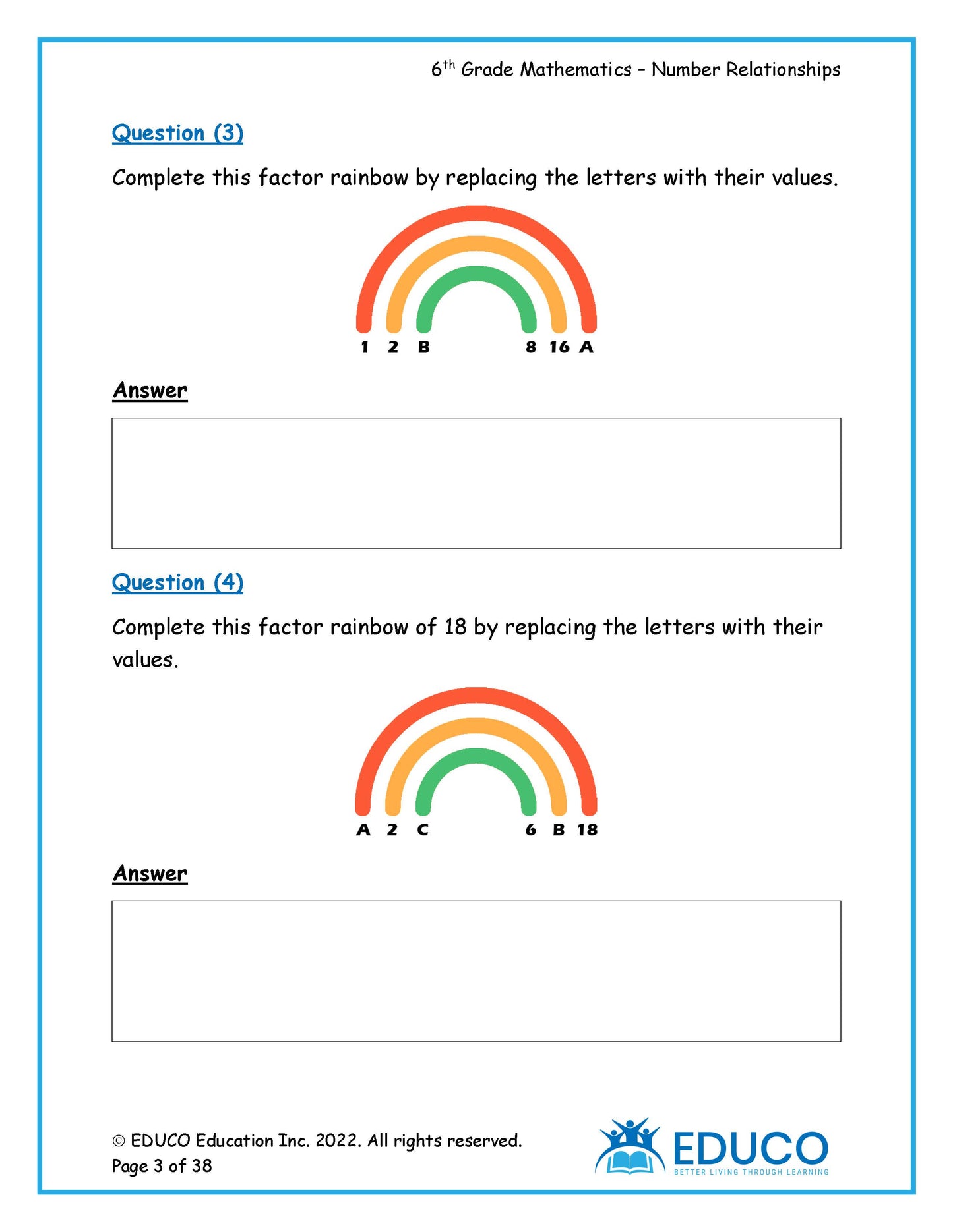 Grade 6 Math Workbook - Part 1 of 3 (Physical Workbook)