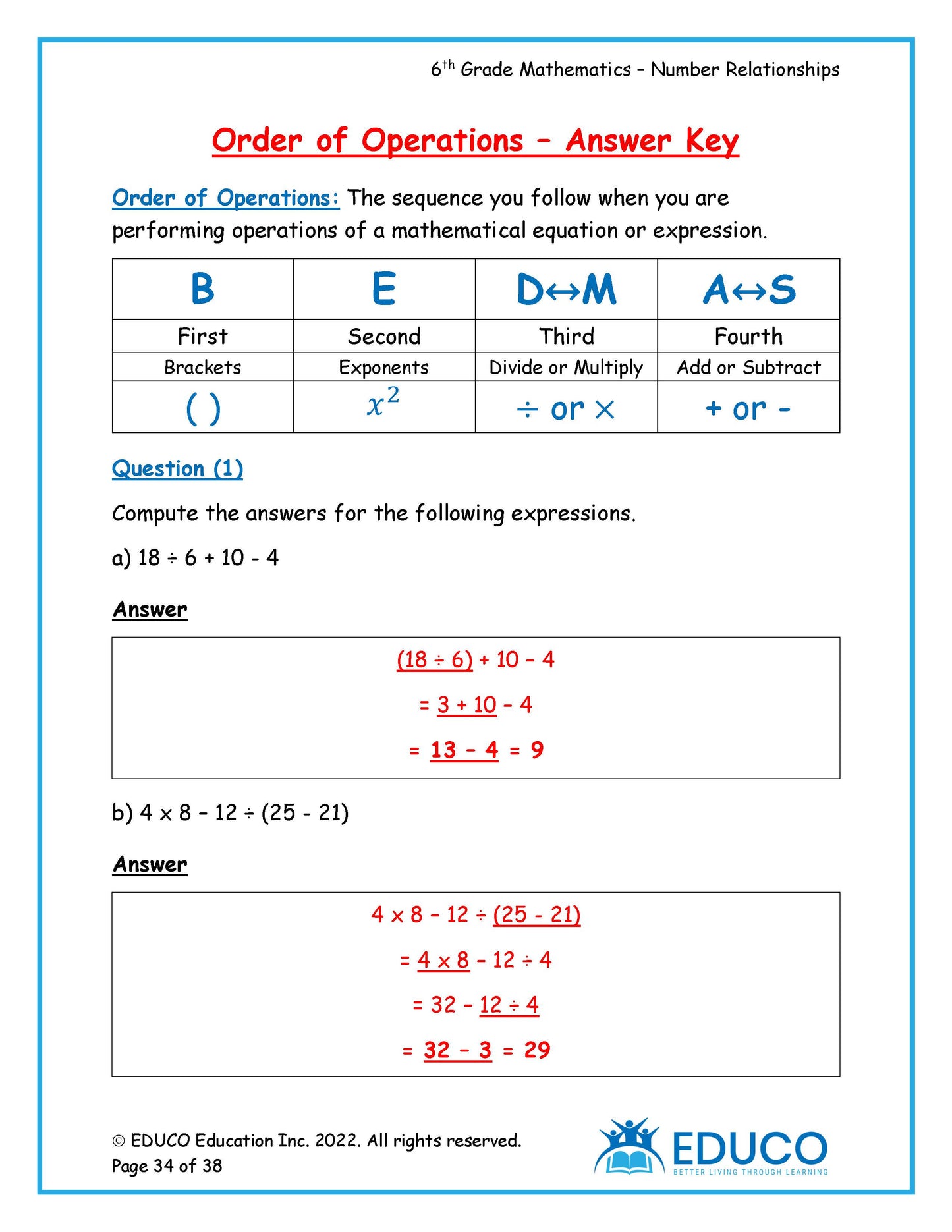 Grade 6 Math Workbook - Part 1 of 3 (Physical Workbook)
