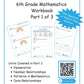 Grade 6 Math Workbook - Part 1 of 3 (Physical Workbook)