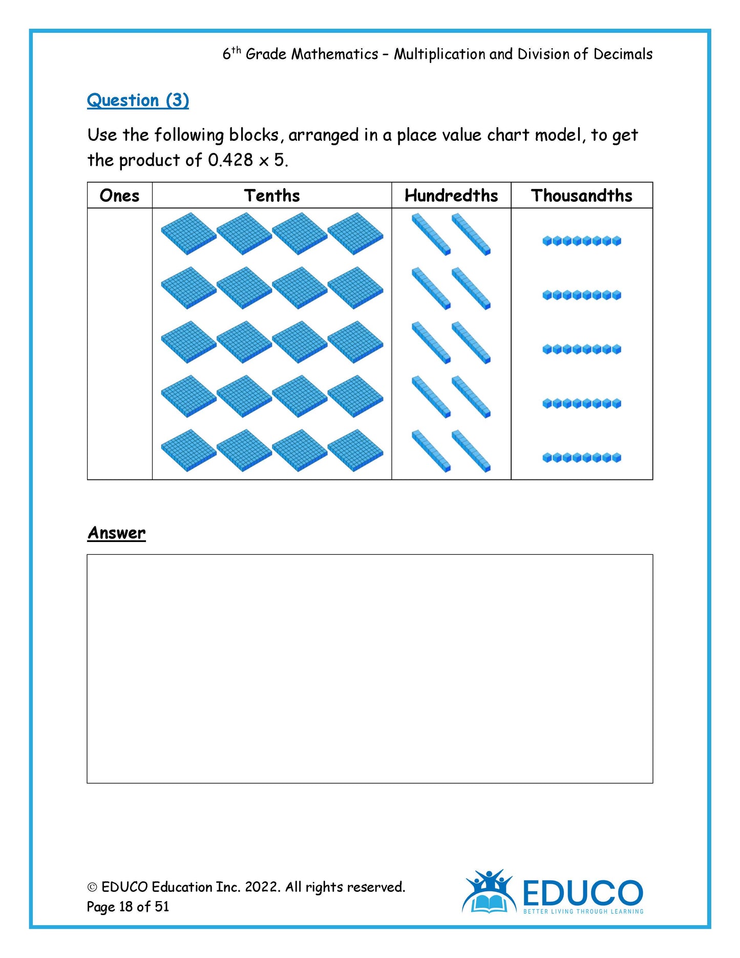 Grade 6 Math Workbook - Part 2 of 3 (Physical Workbook)