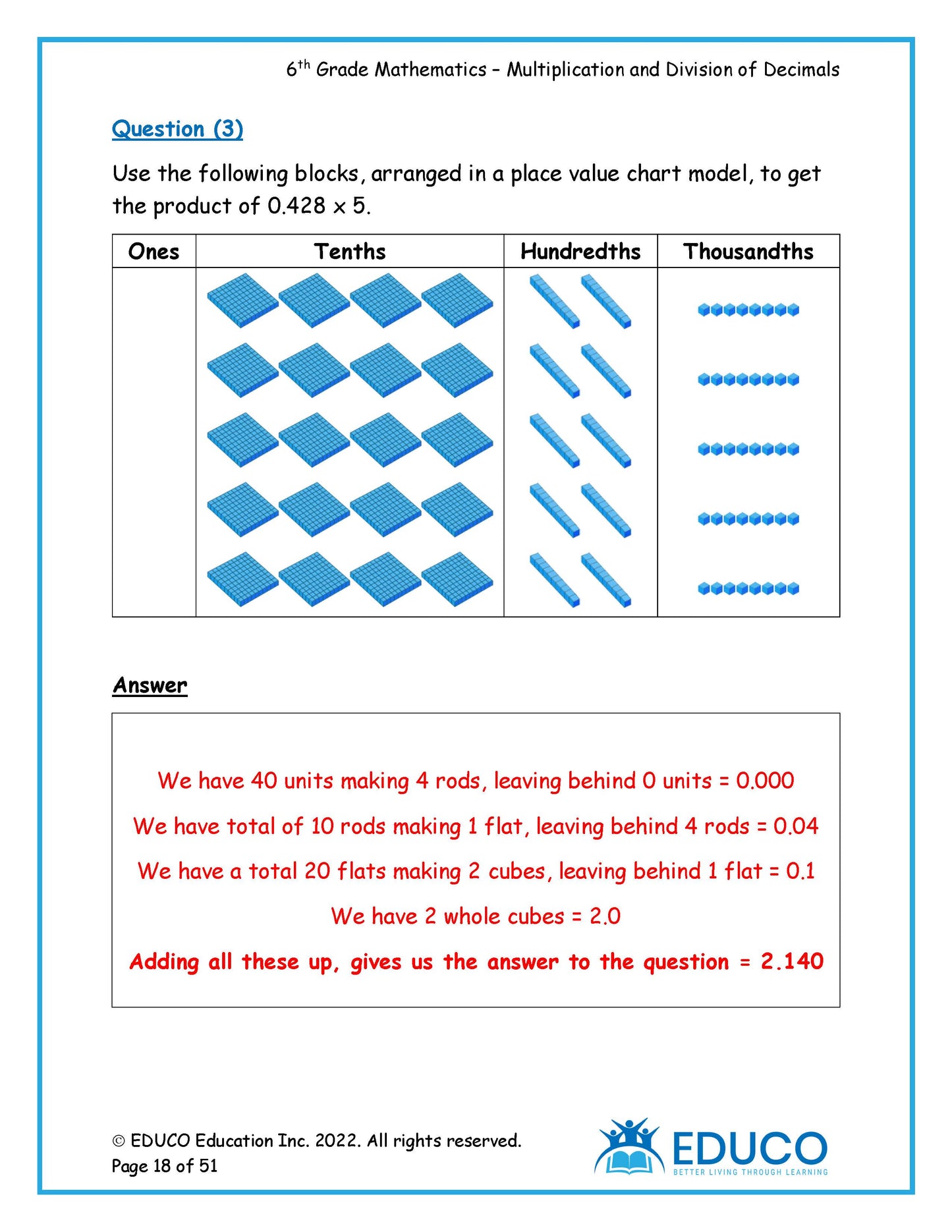 Grade 6 Math Workbook - Part 2 of 3 (Physical Workbook)