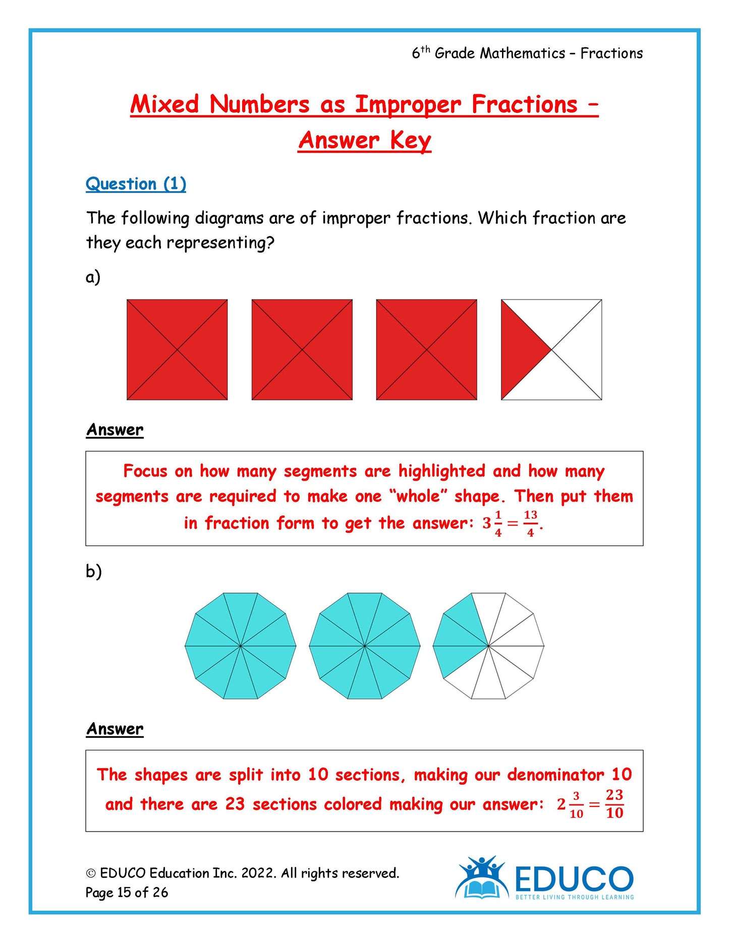 Grade 6 Math Workbook - Part 2 of 3 (Physical Workbook)