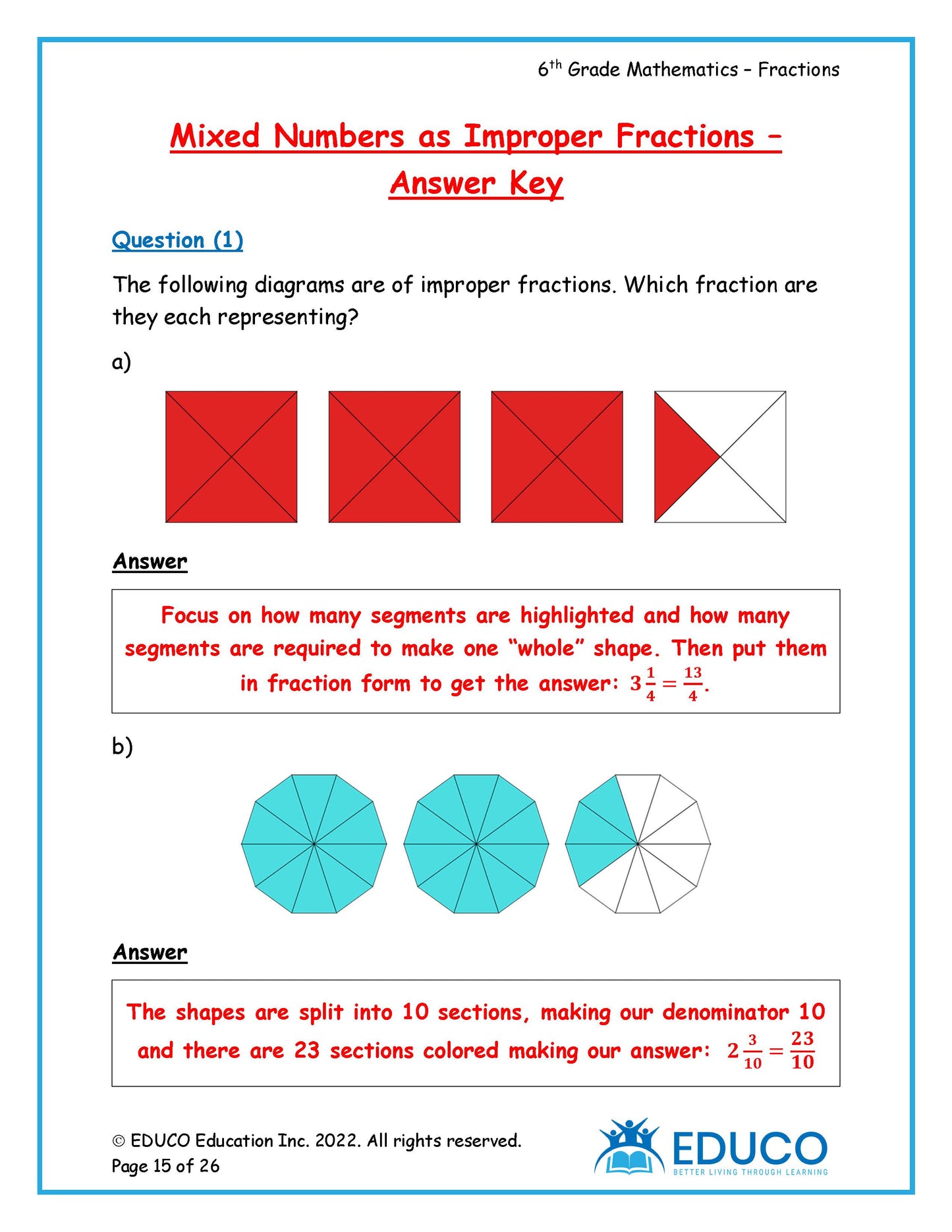 Grade 6 Math Workbook - Part 2 of 3 (Physical Workbook)