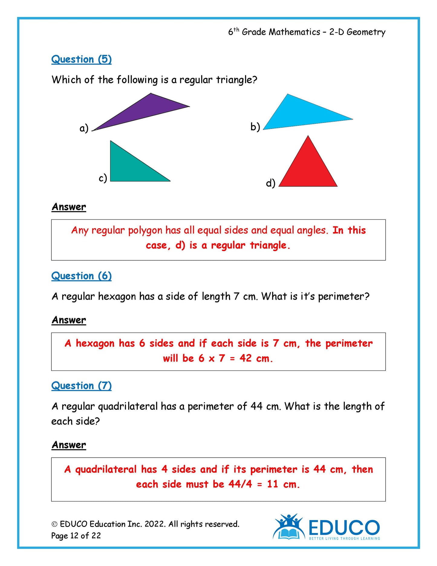 Grade 6 Math Workbook - Part 3 of 3 (Physical Workbook)