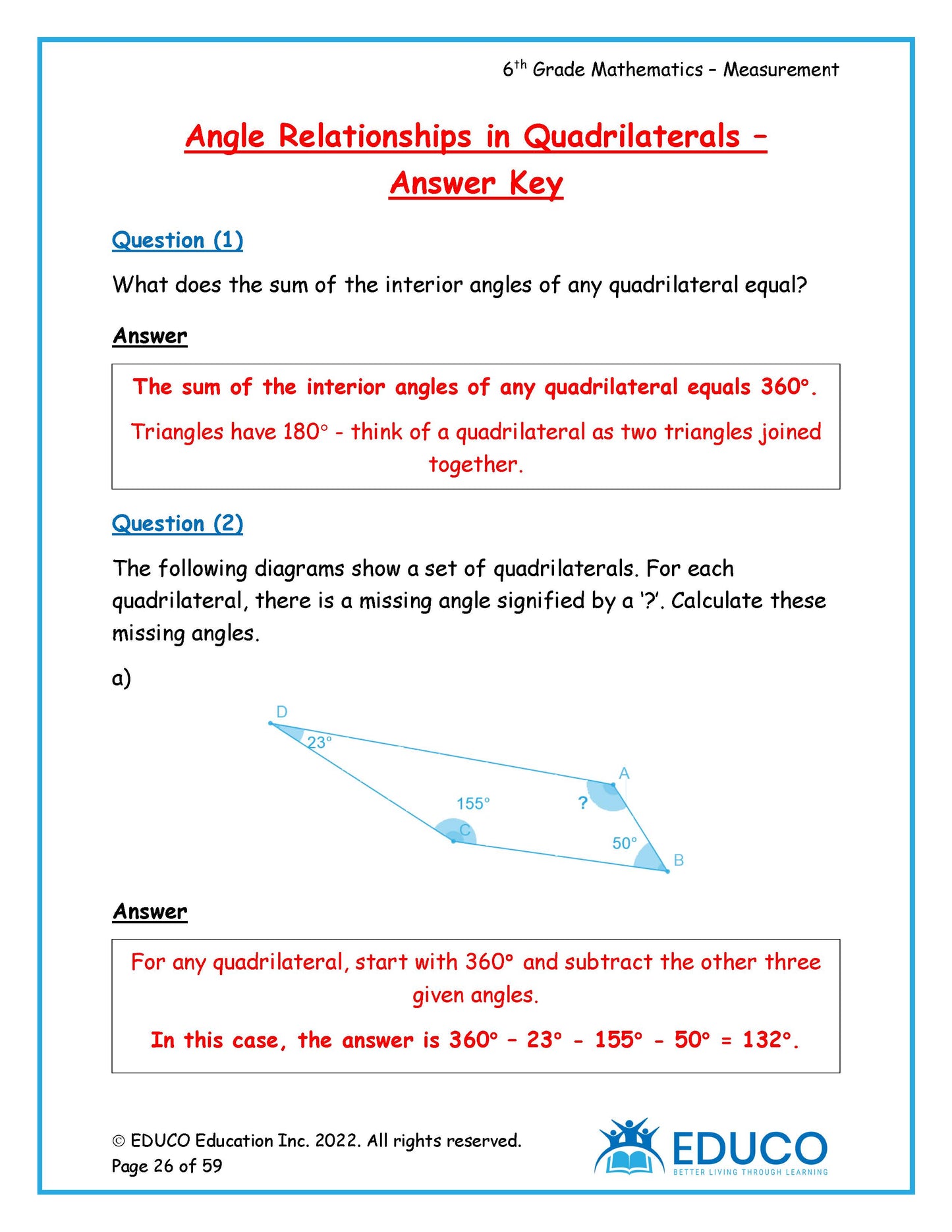 Grade 6 Math Workbook - Part 3 of 3 (Physical Workbook)