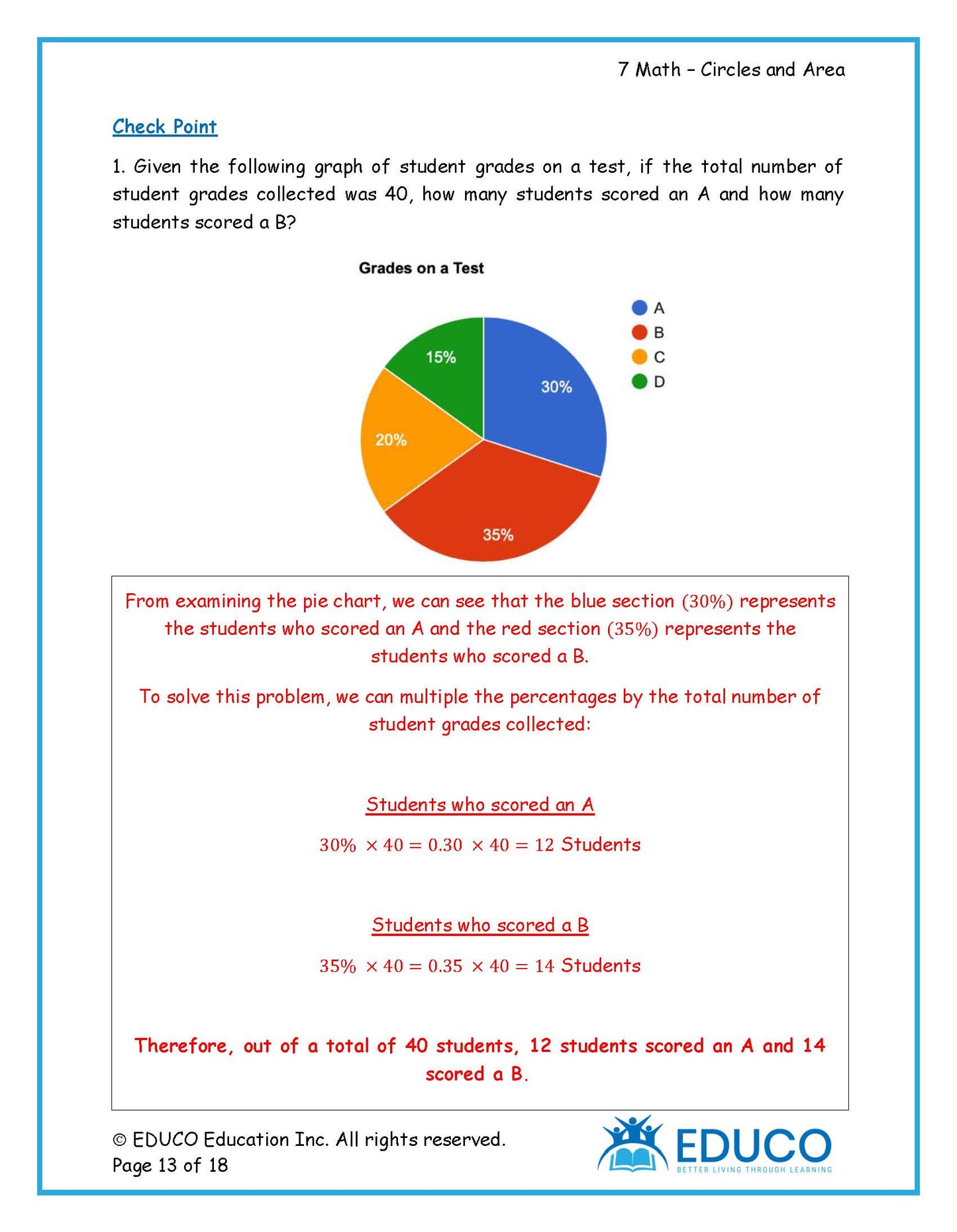 Unit 4: Circles and Area - Grade 7 Math (Digital Download)