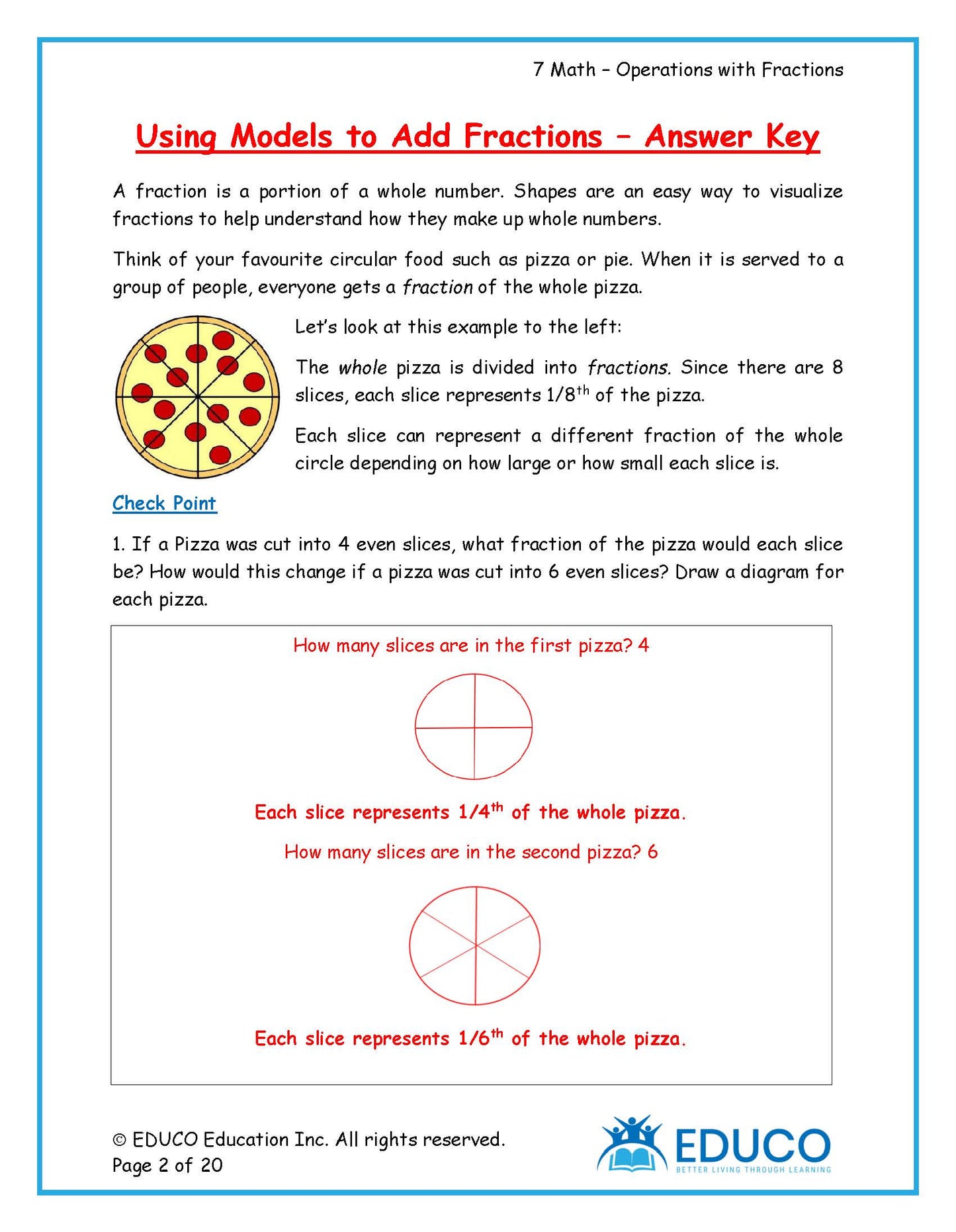 Unit 5: Operations with Fractions - Grade 7 Math (Digital Download)