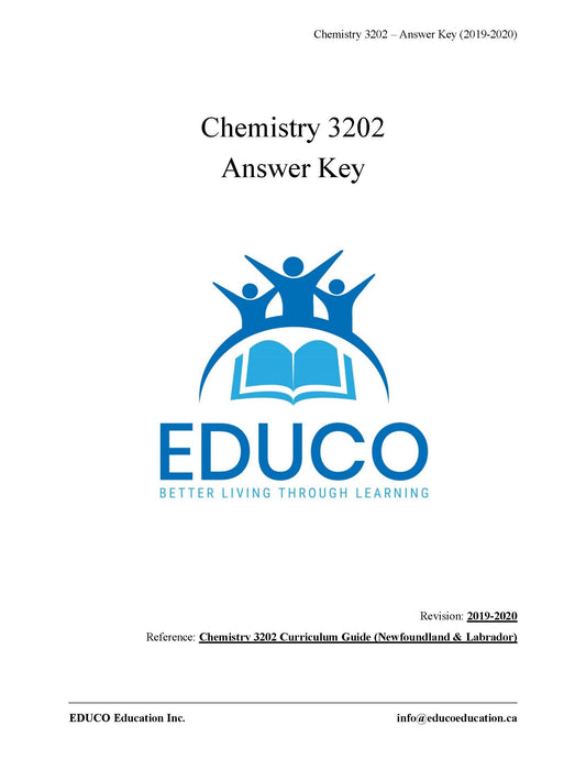 Chemistry 3202 (Physical Workbook)
