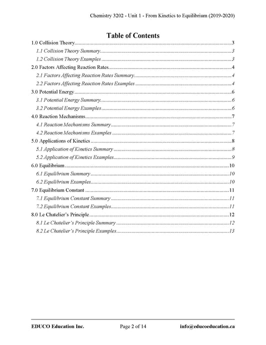 Chemistry 3202 (Physical Workbook)