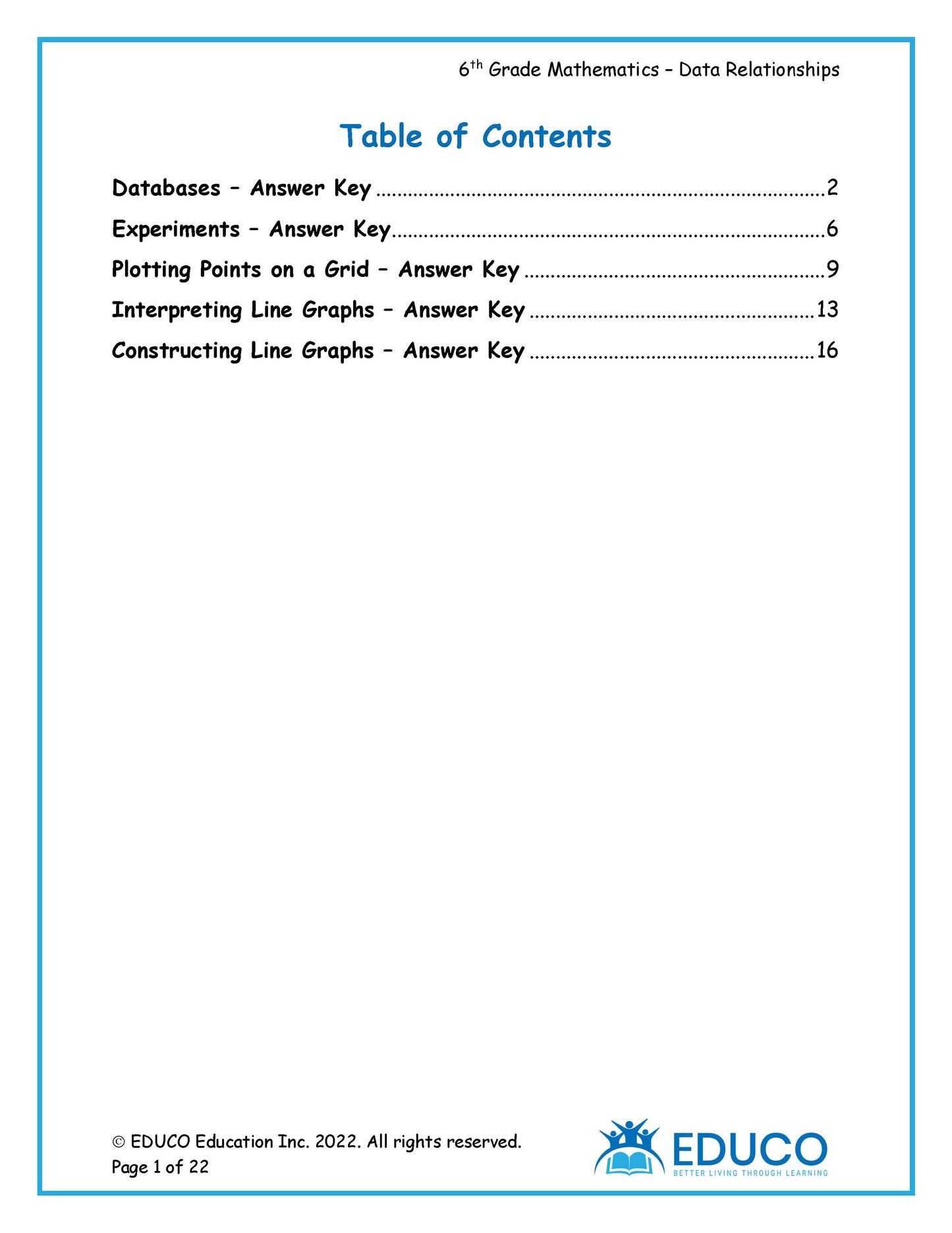 Unit 4: Data Relationships - Grade 6 Math (Digital Download)