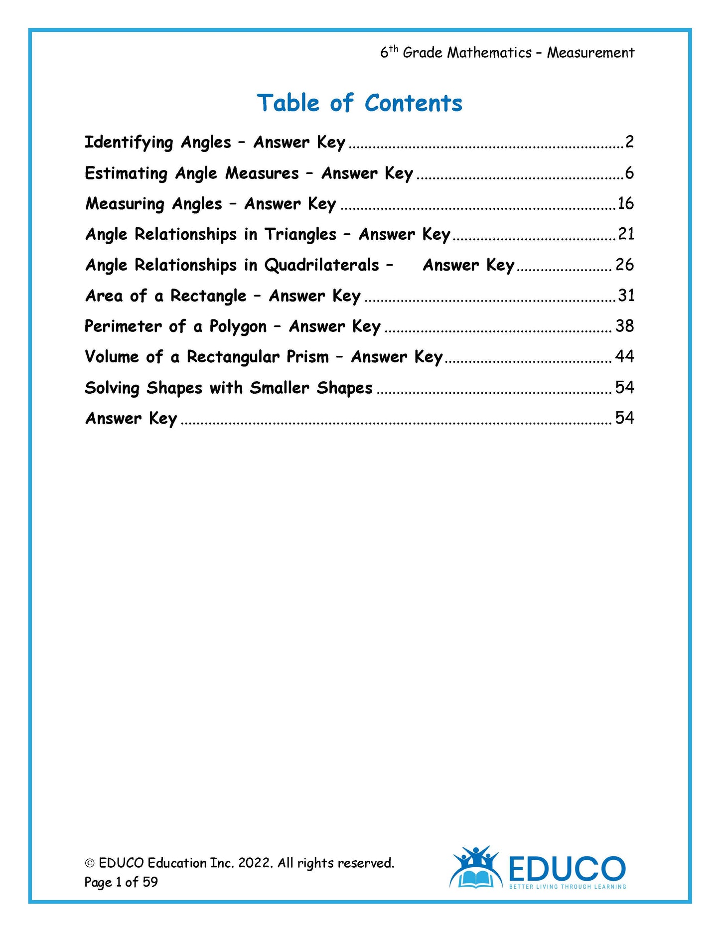 Unit 9: Measurement - Grade 6 Math (Digital Download)