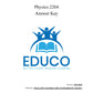 Physics 2204 (Physical Workbook)