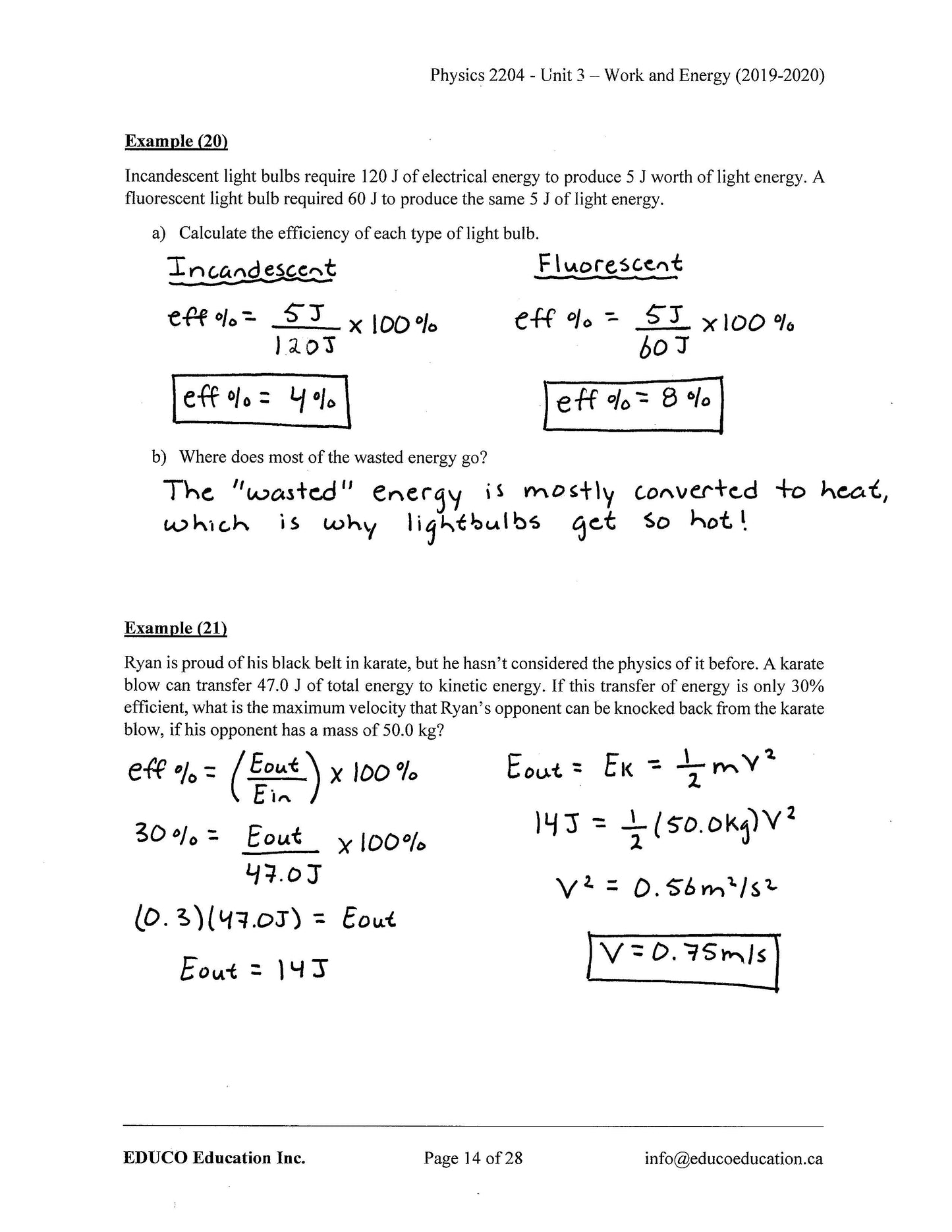 Physics 2204 (Physical Workbook)