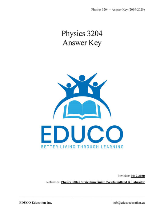 Physics 3204 (Physical Workbook)