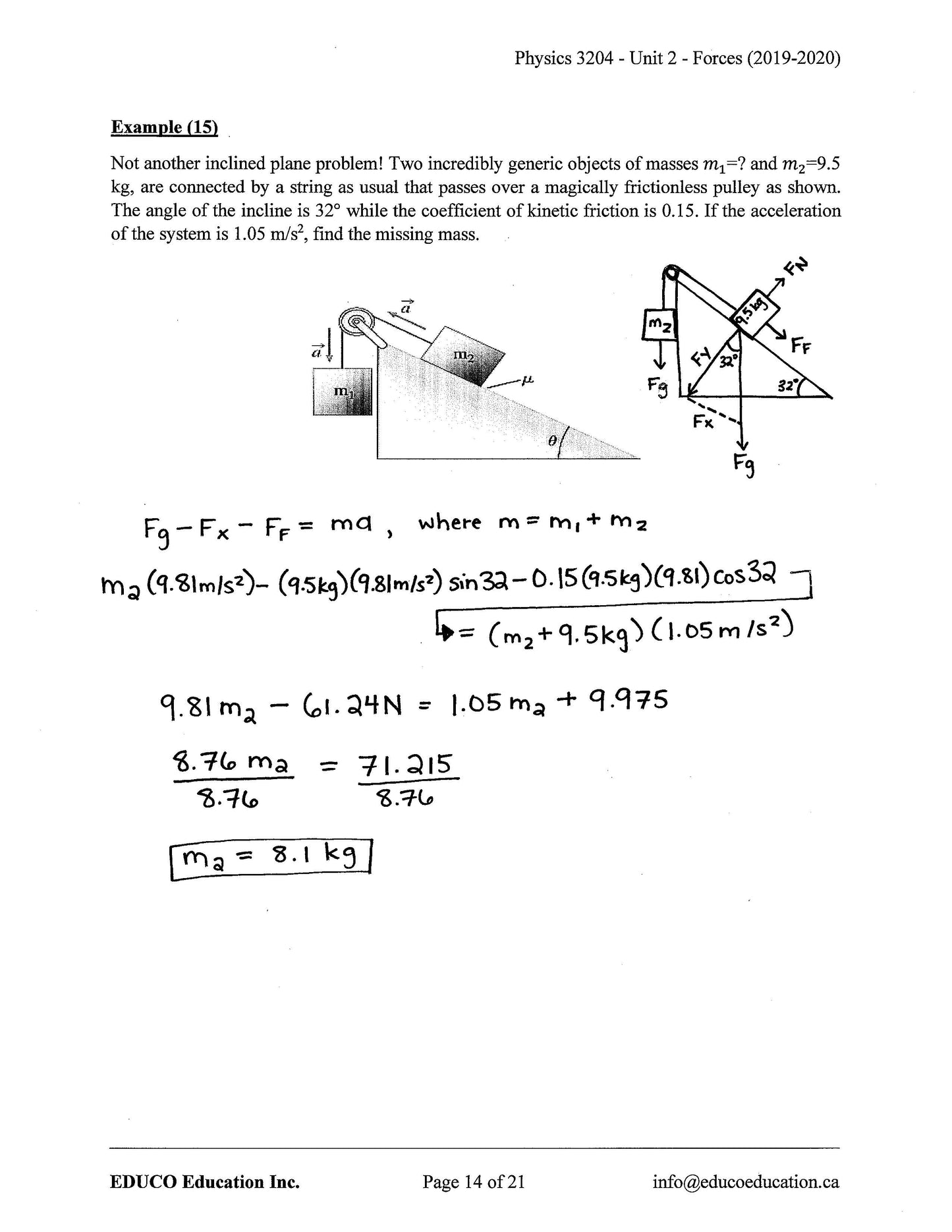 Physics 3204 (Physical Workbook)