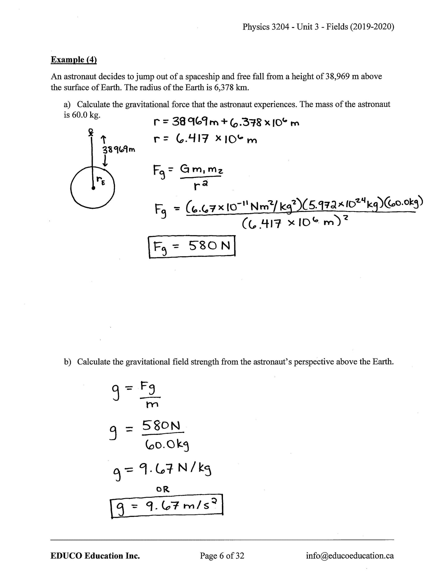 Physics 3204 (Physical Workbook)
