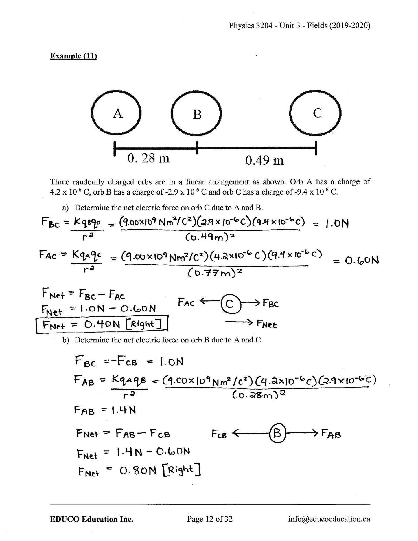 Physics 3204 (Physical Workbook)