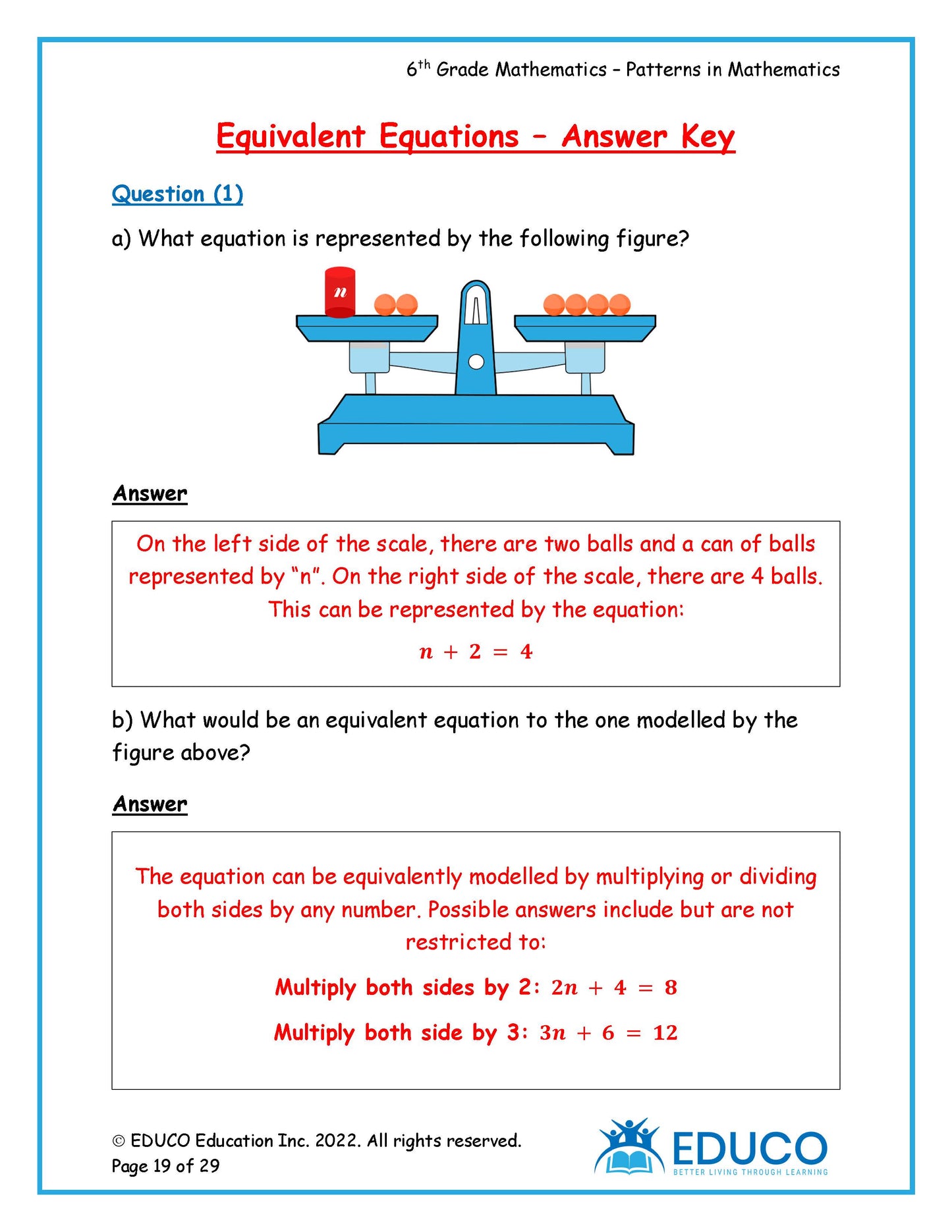 Unit 3: Patterns in Mathematics - Grade 6 Math (Digital Download)