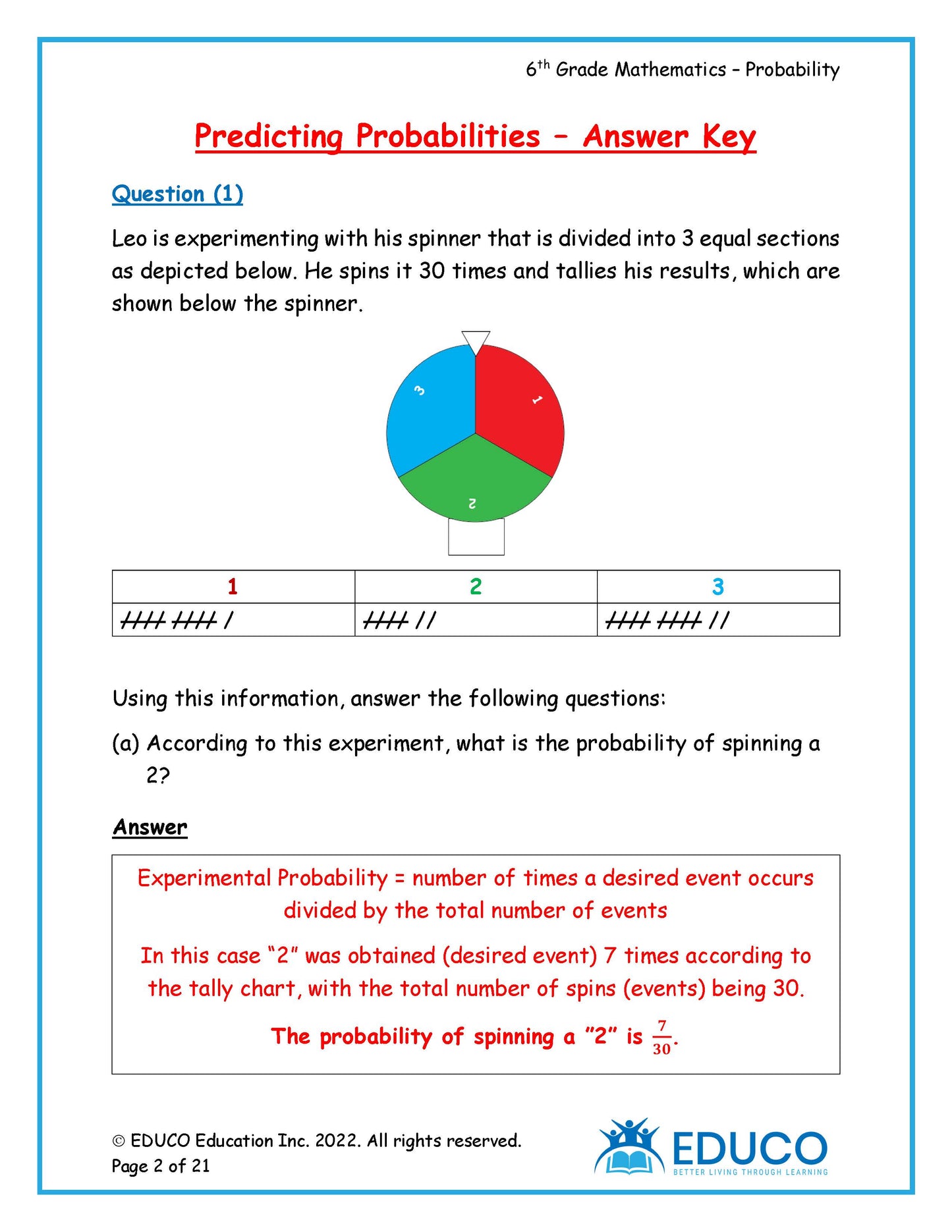 Unit 11: Probability - Grade 6 Math (Digital Download)