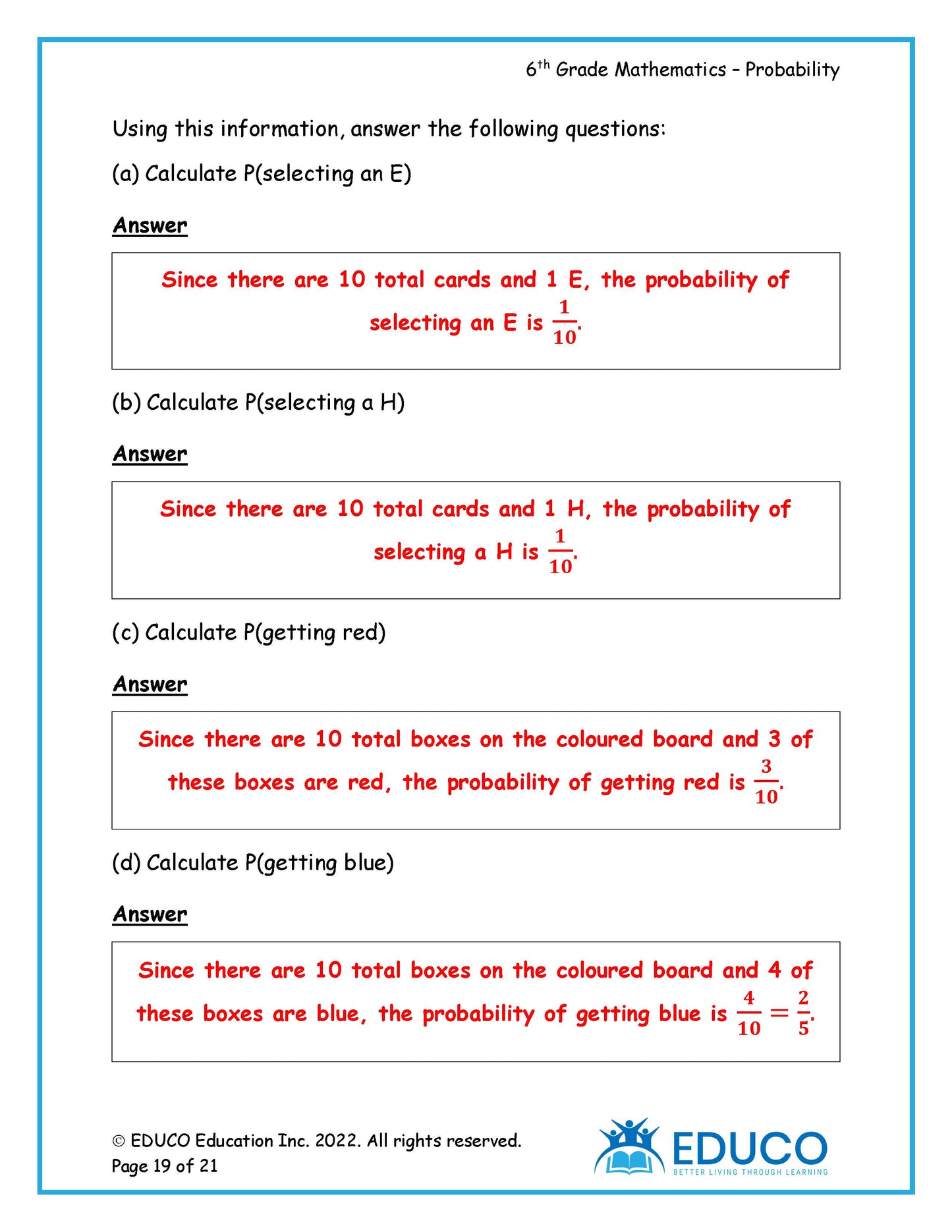 Unit 11: Probability - Grade 6 Math (Digital Download)