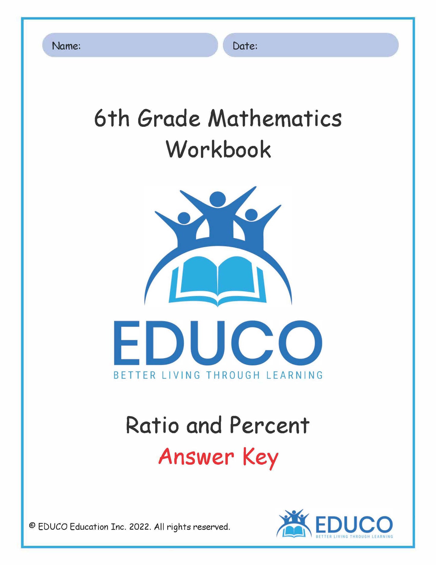 Unit 6: Ratio and Percent - Grade 6 Math (Digital Download)